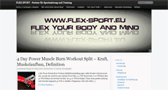 Desktop Screenshot of flex-sport.eu