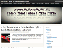 Tablet Screenshot of flex-sport.eu